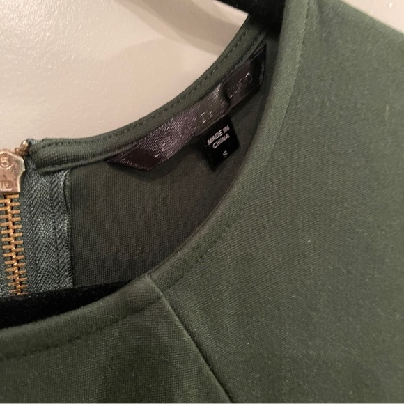 FELICITY & COCO | Green midi sheath dress size small - Picture 3 of 7